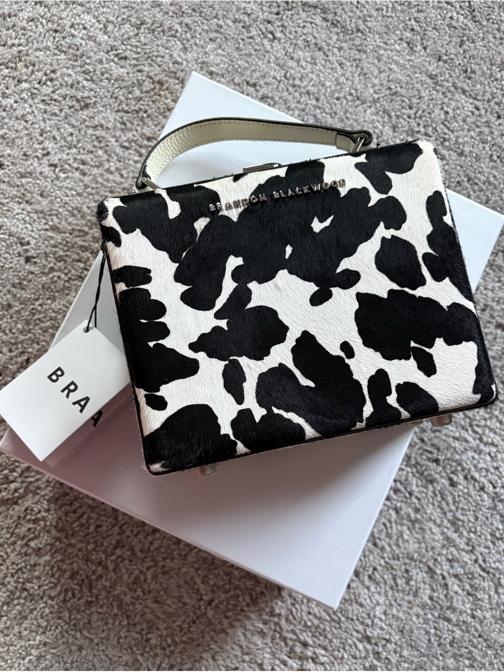 NWT Brandon Blackwood Kendrick Trunk Purse